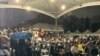 台北举办六四34周年烛光晚会 千余民众不畏大雨悼念