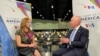 El secretario de Seguridad Nacional de EEUU habla con la periodista de Voz de América, Celia Mendoza, sobre migración en el marco de la IX Cumbre de las Américas, el jueves 9 de junio de 2022.