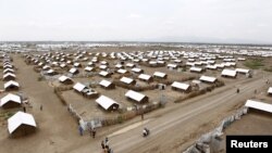 Ifoto yafashwe n'indege yerekana ikambi y'impunzi ya Kakuma muri Kenya
