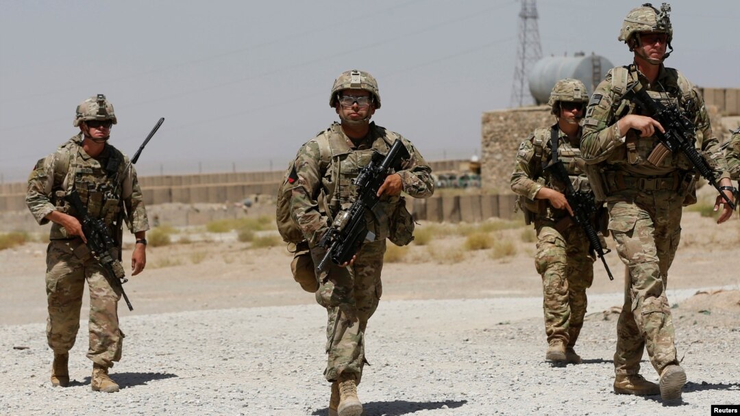 Arhiva - Američki vojnici patroliraju i bazo Avganistanske nacionalne armije (ANA) u pokrajini Logar, Avganistan, 8. avgusta 2018. 