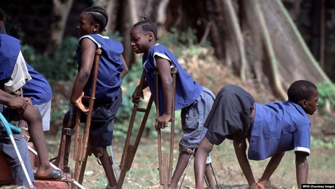 Polio ከምዚ ይገብር። ካብ ካልእ ሃገር ዝተወስደ ስእሊ