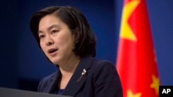 资料照：中国外交部发言人华春莹