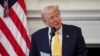 Le président Donald Trump lors d’une session d'affaires à la Maison Blanche avec les gouverneurs d'Etats américains réunis à Washington DC pour la réunion hivernale de la ‘National Governors Association’ (NGA), le 21 février 2025.