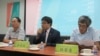 台湾制宪基金会2019年6月22日举行一场名为“一国两制对台湾的危机”座谈会。 （美国之音张永泰拍摄）
