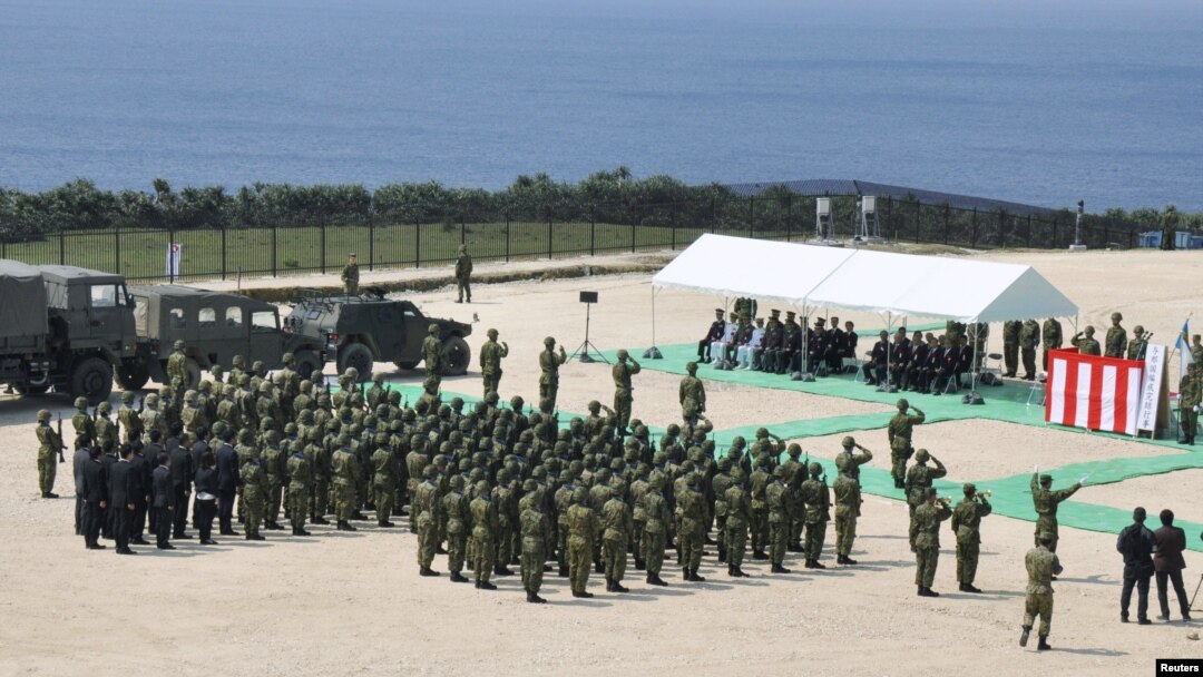 日本在距離台灣島不遠的日本與納國島建立軍事基地（資料照）