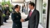 资料照片-中国国防部长魏凤和（左）与美国防长马克·埃斯珀在泰国曼谷。（2020年11月18日）