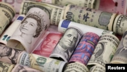 欧元、港币、美元、日元、英镑和人民币