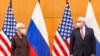 美国副国务卿谢尔曼与俄罗斯副外长里亚布科夫在日内瓦参加安全会谈。(2022年1月10日)