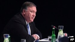 美国国务卿蓬佩奥2019年5月7日出席北约理事会（美联社）