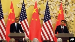中国国家主席习近平与美国总统奥巴马