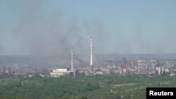 Kiwanda cha kemikali cha Azot kilichopo mji wa Sievierodonetsk huko Ukraine