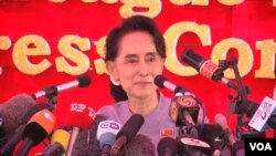 缅甸全国民主联盟领袖昂山素季。