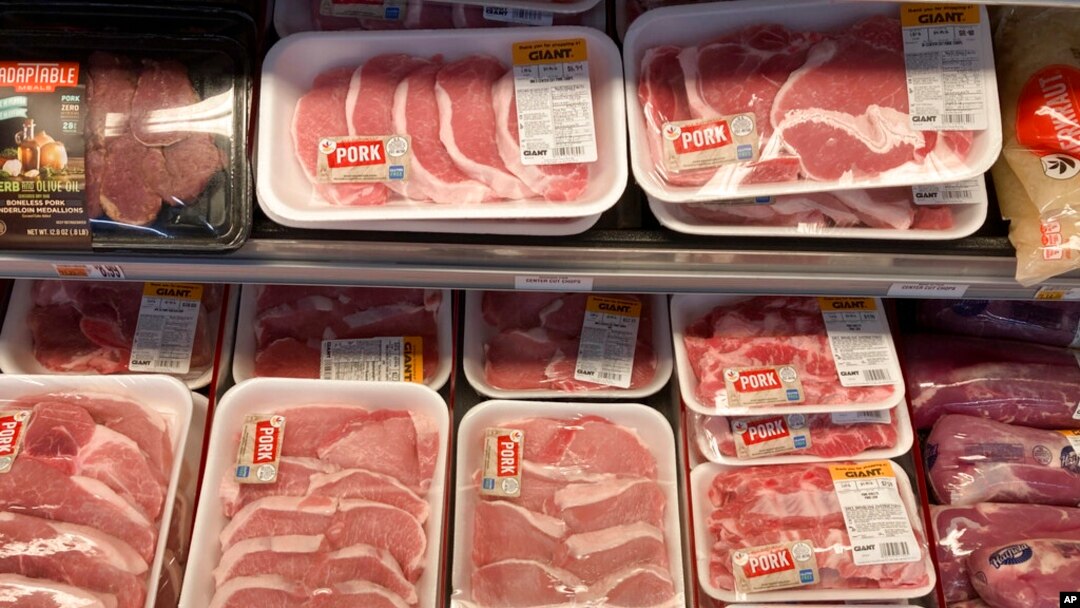 La inflación en ventas al por mayor en EE. UU. aumentó un 8,6%. En la foto, productos de puerco en una tienda en Roslyn, Pensilvania, el martes 15 de junio de 2021. 