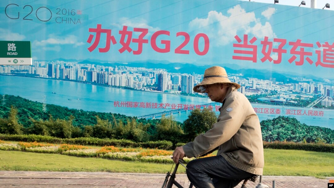 G-20 ထိပ်သီးညီလာခံ ကျင်းပမည့် တရုတ်နိုင်ငံ Hangzhou မြို့။ (စက်တင်ဘာ ၁၊ ၂၀၁၆)