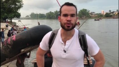 Migrantes de caravana buscan llegar a México
